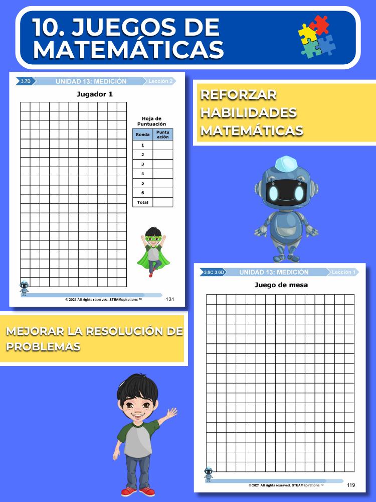 ¡Mathtástico! Paquete de Matemáticas de 3er Grado Unidad 13: Medición - Libro Electrónico