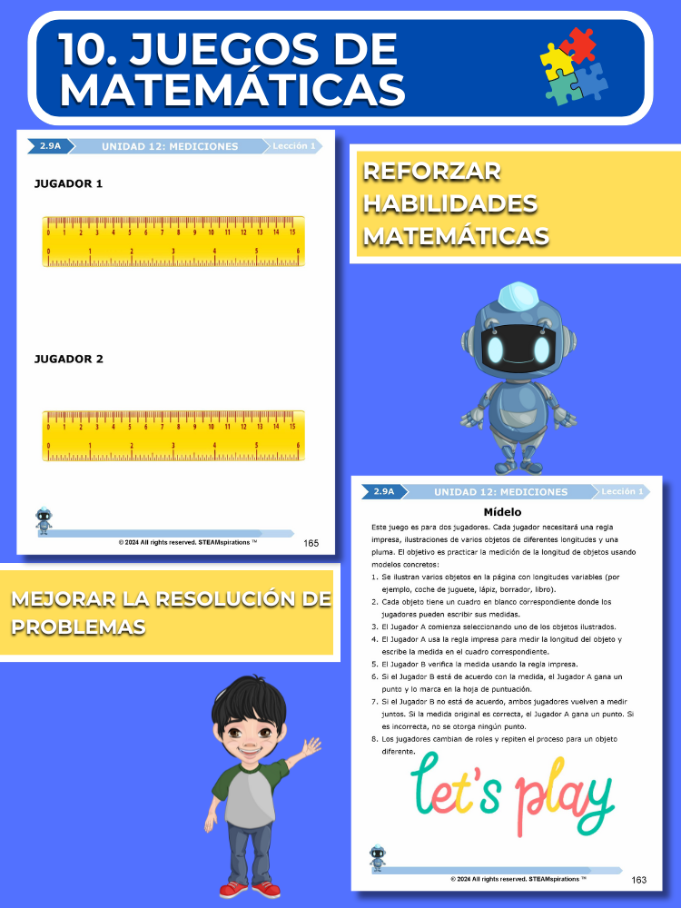 ¡Mathtástico! 2do Grado Unidad 12: Mediciones - Libro Electrónico
