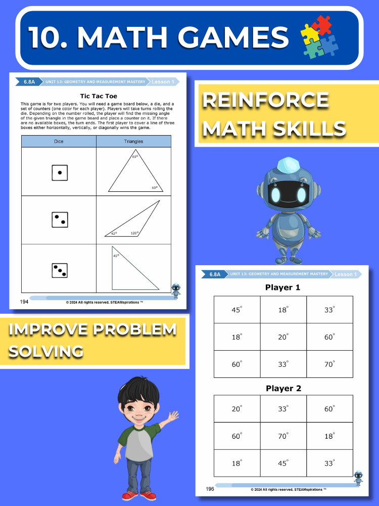 Mathtastico! 6th Math Unit 13 Geometry and Measurement Mastery - E-Book