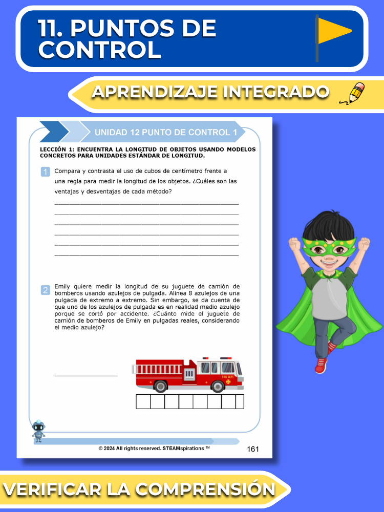 ¡Mathtástico! 2do Grado Unidad 12: Mediciones - Libro Electrónico