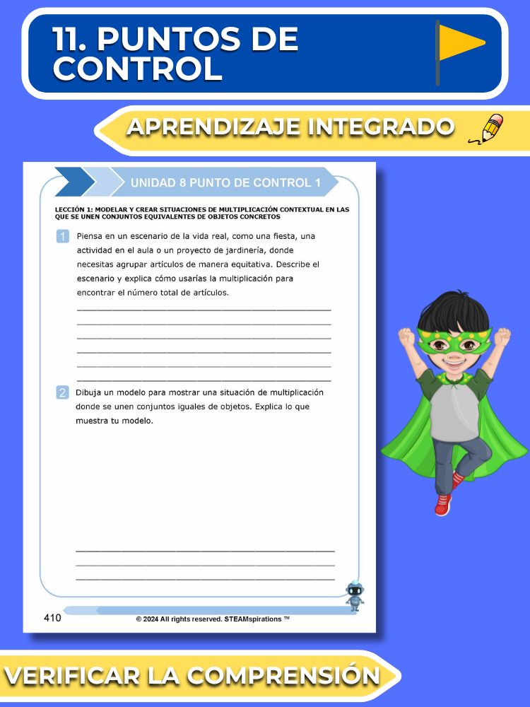 ¡Mathtástico! 2do Grado Unidad 8: Multiplicación Básica - Libro Electrónico