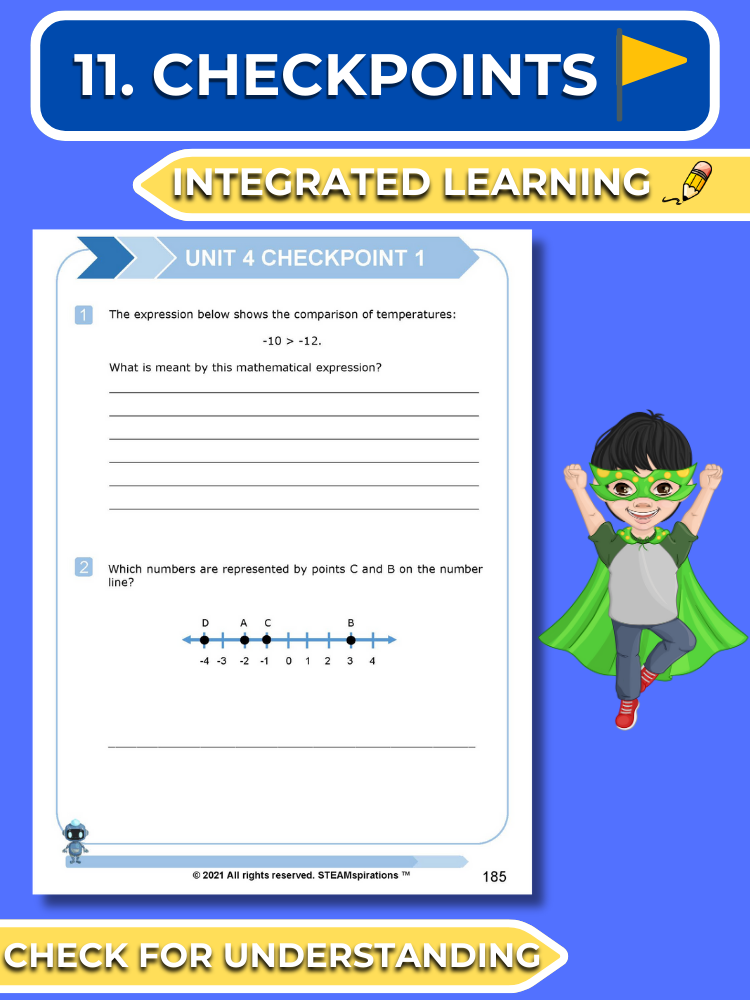 Mathtastico! 6th Grade Math Bundle Unit 4 Ordering & Comparing Rational Numbers & Integers - E-Book