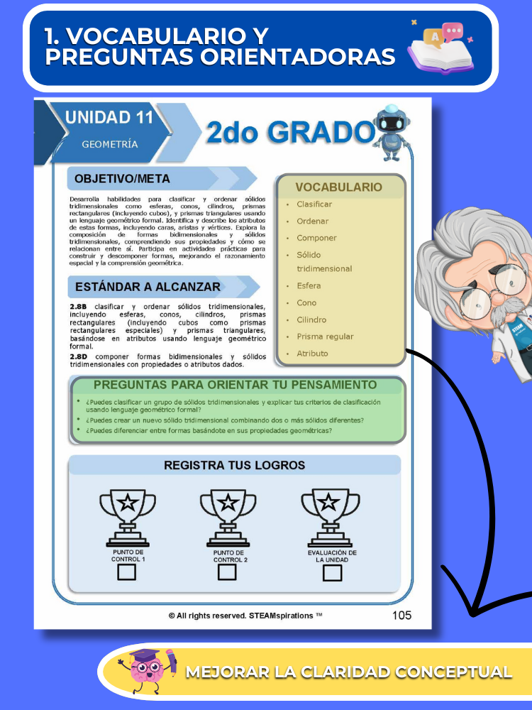 ¡Mathtástico! 2do Grado Unidad 11: Geometría - Libro Electrónico