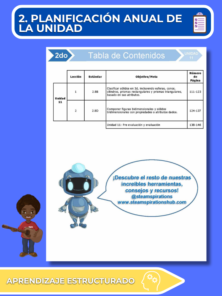 ¡Mathtástico! 2do Grado Unidad 11: Geometría - Libro Electrónico