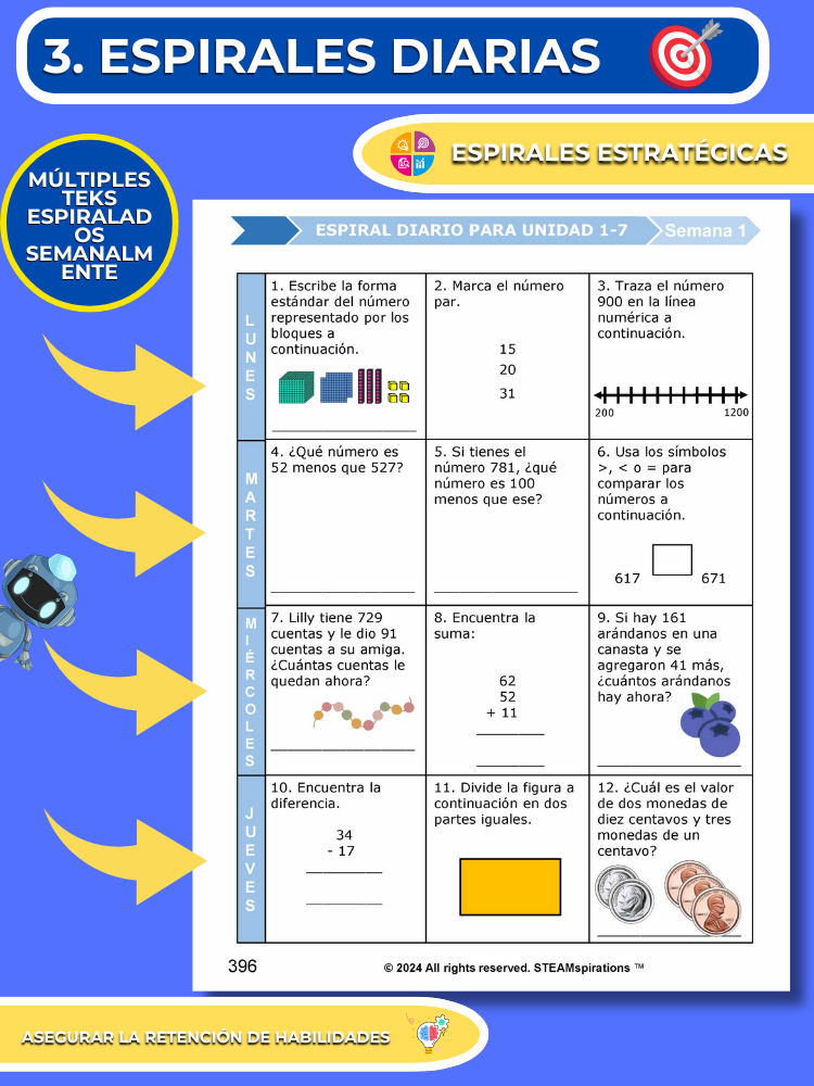 ¡Mathtástico! 2do Grado Unidad 8: Multiplicación Básica - Libro Electrónico