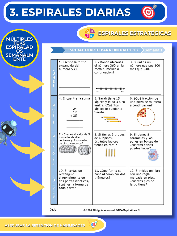 ¡Mathtástico! 2do Grado Unidad 14: Matemáticas En El Reloj - Libro Electrónico
