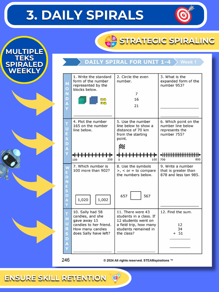 Mathtastico! 2nd Grade Math Bundle Unit 5 Problem Solving - E-Book