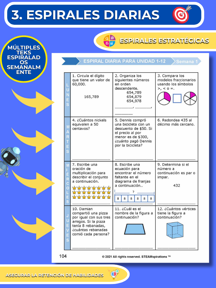 ¡Mathtástico! Paquete de Matemáticas de 3er Grado Unidad 13: Medición - Libro Electrónico