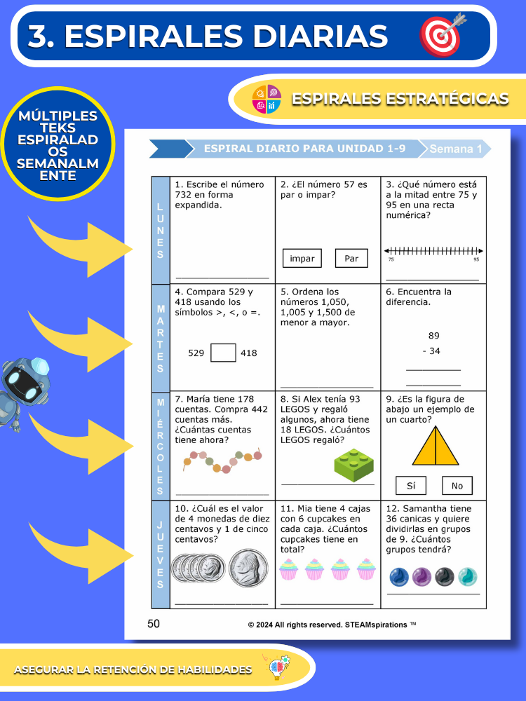¡Mathtástico! 2do Grado Unidad 10: Explorando Formas y Sólidos- Libro Electrónico