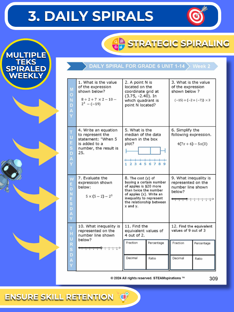 Mathtastico! 6th Math Unit 15 Data Analysis - E-Book