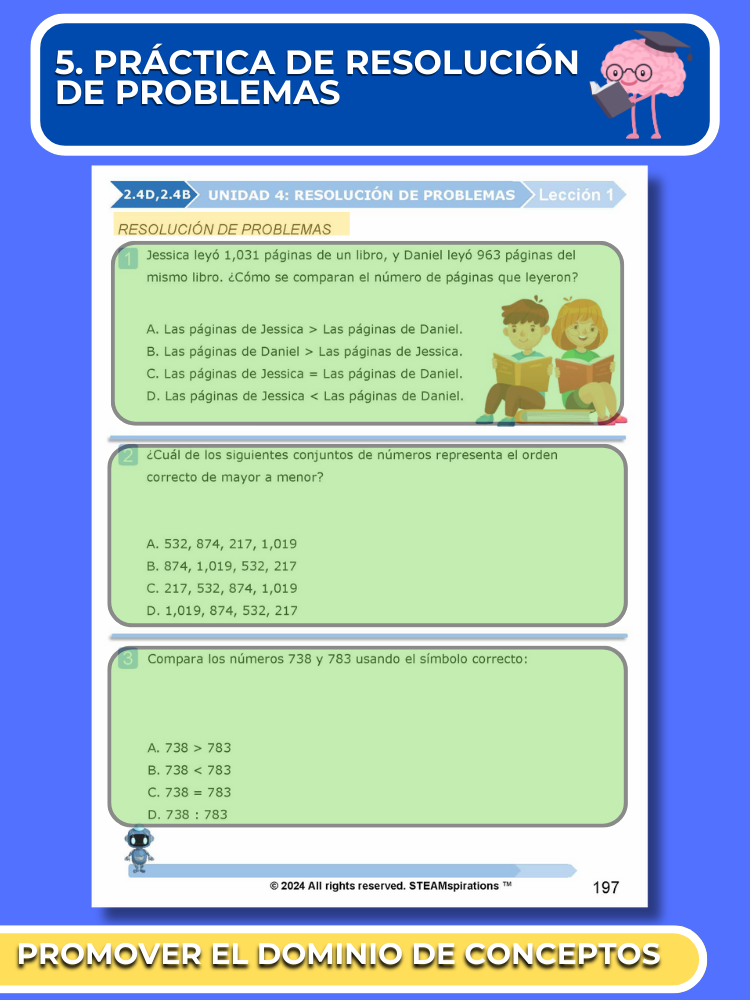 ¡Mathtástico! 2do Grado Unidad 4: Resolución De Problemas - Libro Electrónico