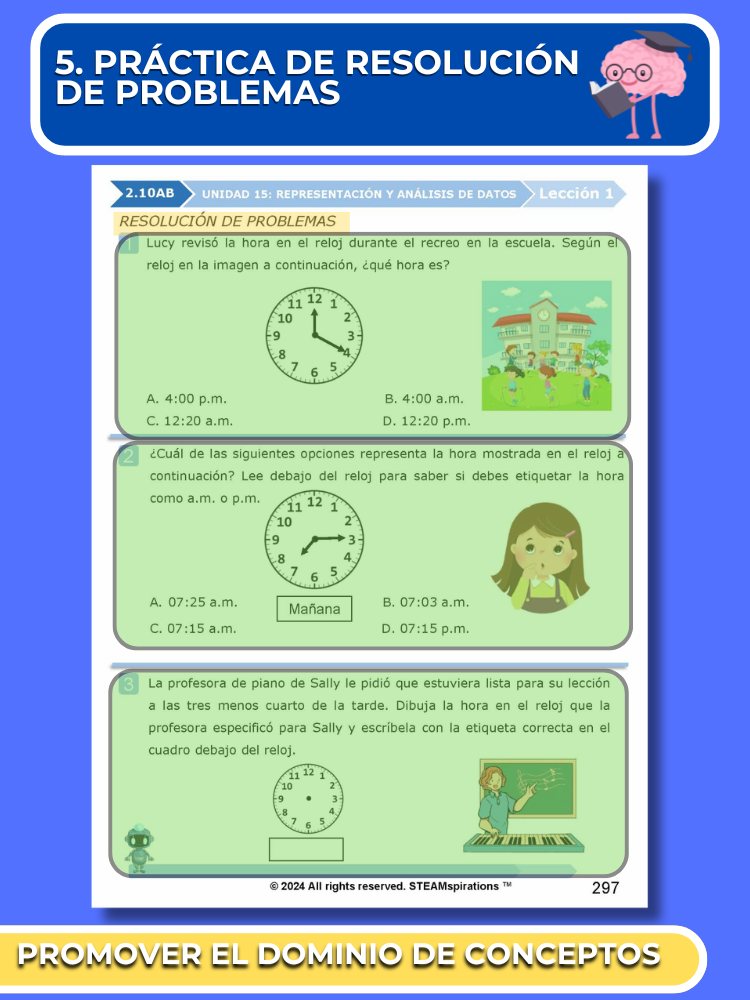 ¡Mathtástico! 2do Grado Unidad 15: Representación y Análisis De Datos- Libro Electrónico