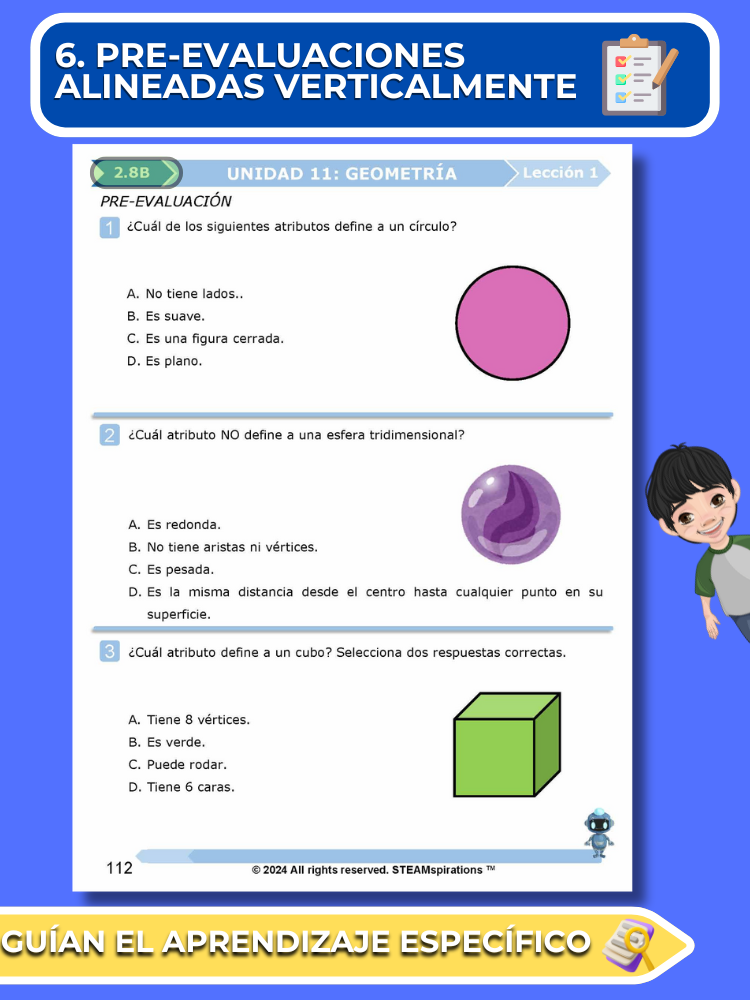 ¡Mathtástico! 2do Grado Unidad 11: Geometría - Libro Electrónico