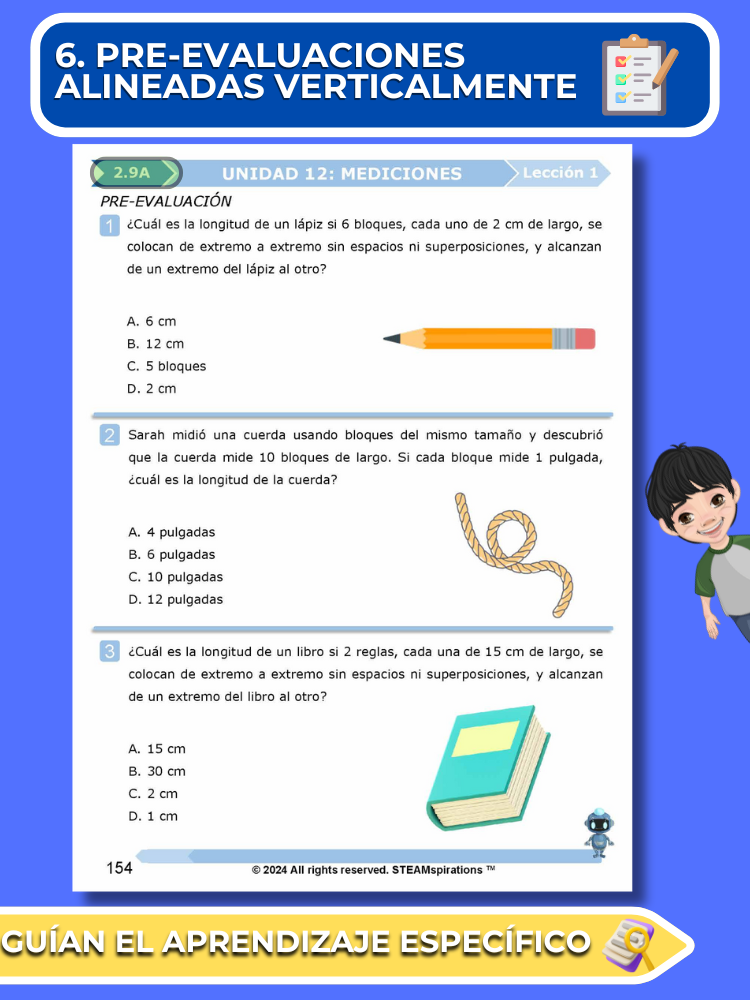 ¡Mathtástico! 2do Grado Unidad 13: Explorando Área Con Unidades Cuadradas- Libro Electrónico