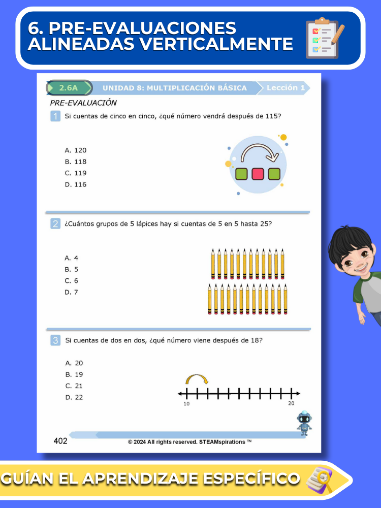 ¡Mathtástico! 2do Grado Unidad 8: Multiplicación Básica - Libro Electrónico