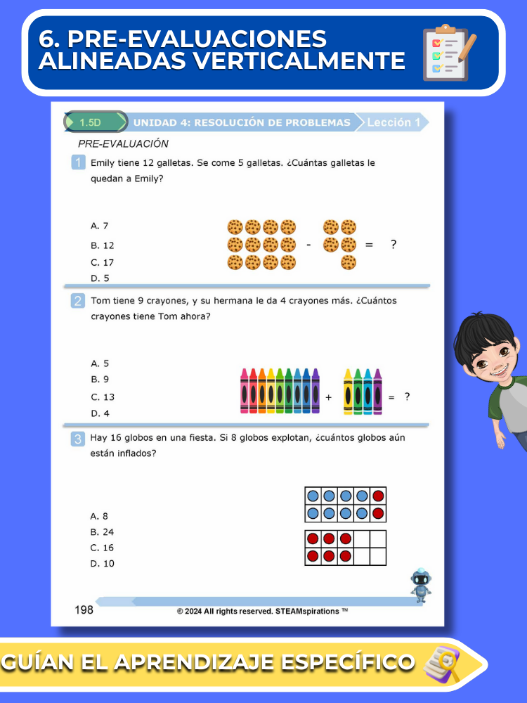 ¡Mathtástico! 2do Grado Unidad 4: Resolución De Problemas - Libro Electrónico