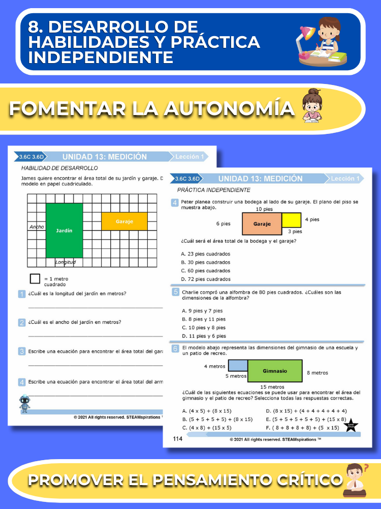 ¡Mathtástico! Paquete de Matemáticas de 3er Grado Unidad 13: Medición - Libro Electrónico