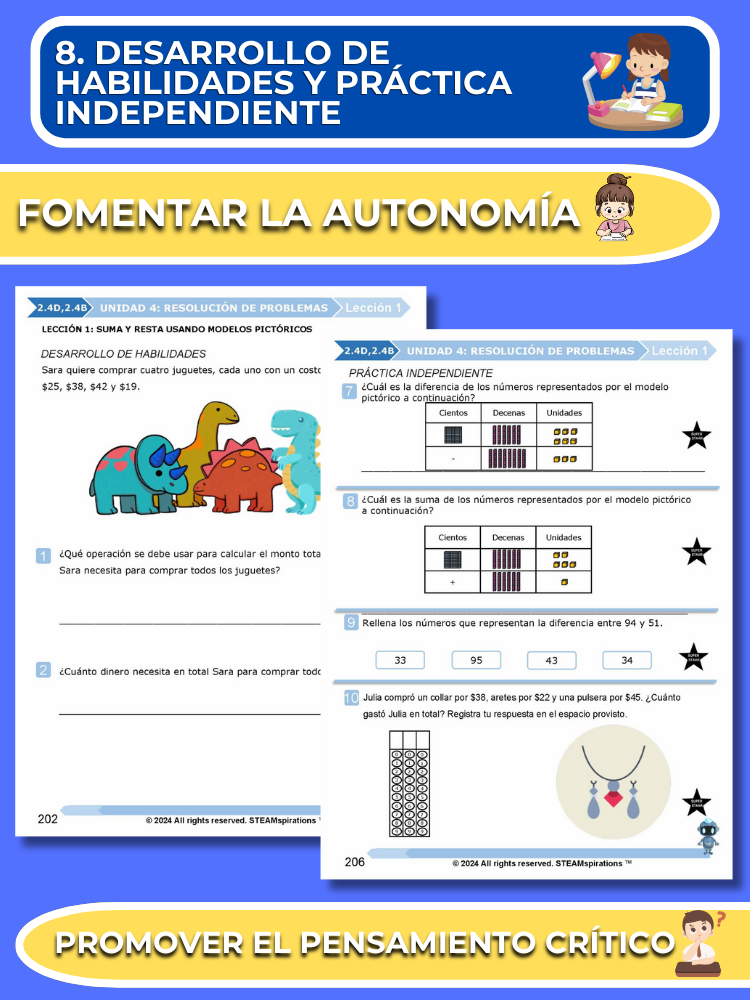 ¡Mathtástico! 2do Grado Unidad 4: Resolución De Problemas - Libro Electrónico