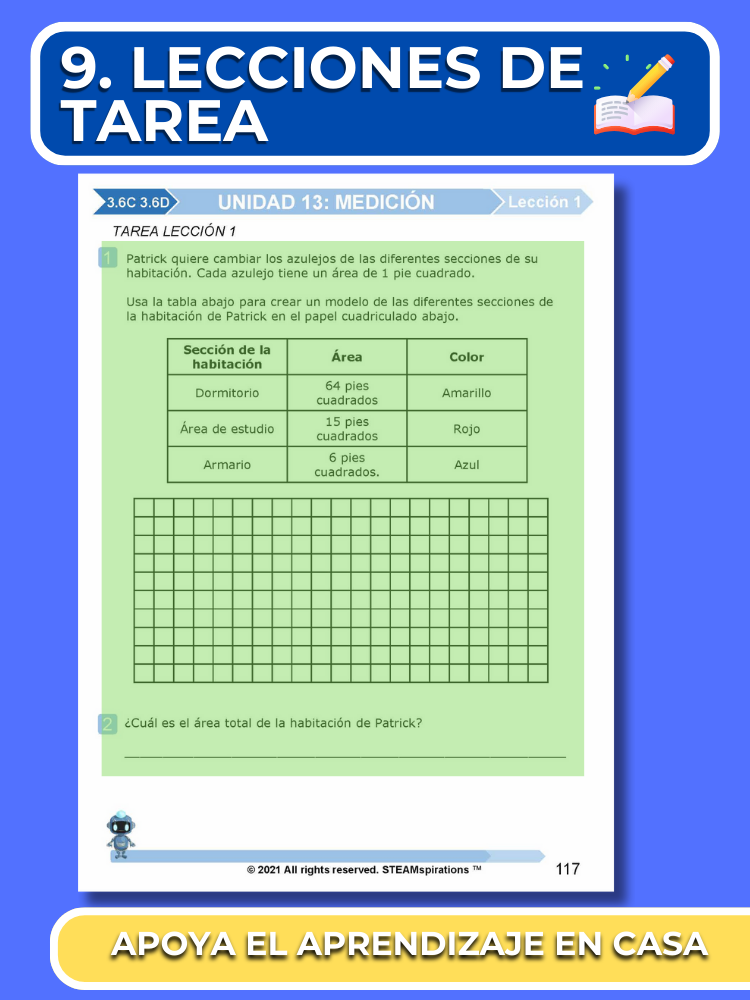 ¡Mathtástico! Paquete de Matemáticas de 3er Grado Unidad 13: Medición - Libro Electrónico