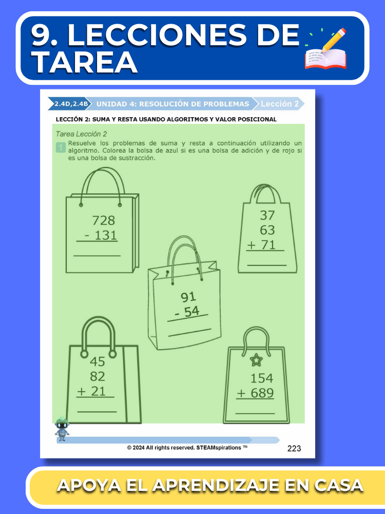 ¡Mathtástico! 2do Grado Unidad 4: Resolución De Problemas - Libro Electrónico