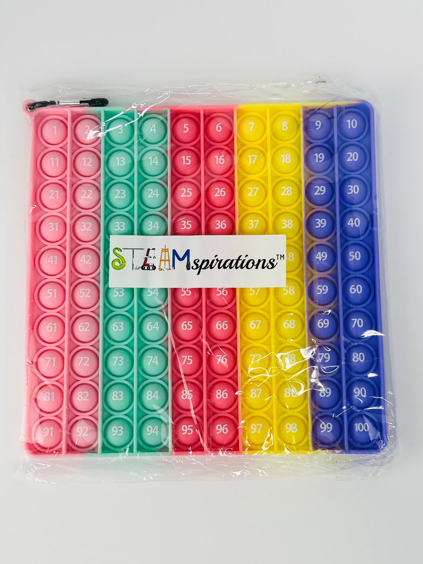 100 Number Pops: Interactive Math Manipulatives Learning Toy + Activity Book