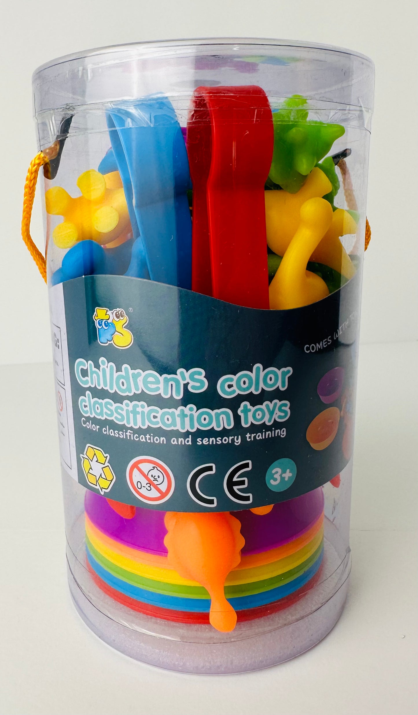 Engaging Kids Rainbow Colored Dinosaur Counting Set