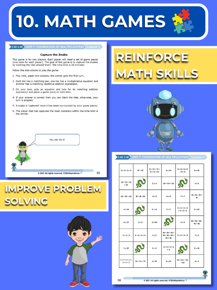 Mathtastico! 3rd Grade Math Bundle Unit 7 (Foundation of Multiplication) - E-Book