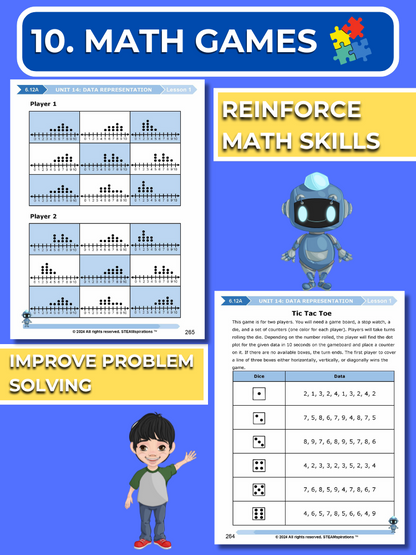 Mathtastico! 6th Math Unit 14 Data Representation - E-Book