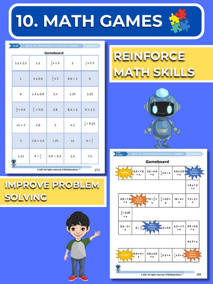 Mathtastico! 6th Math Unit 6 Mastery of Integer Operations & Representations - E-Book