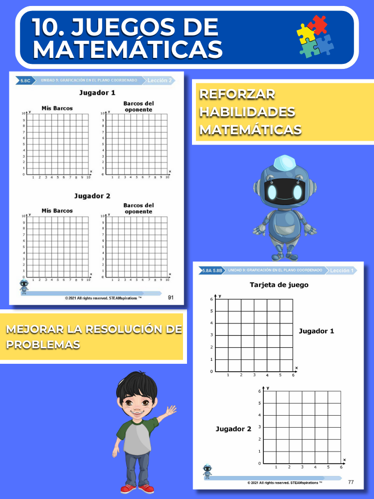 ¡Mathtástico! 5to Grado Unidad 9: GRÁFICOS EN EL PLANO DE COORDENADAS - Libro Electrónico