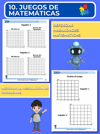 ¡Mathtástico! 5to Grado Unidad 9: GRÁFICOS EN EL PLANO DE COORDENADAS - Libro Electrónico