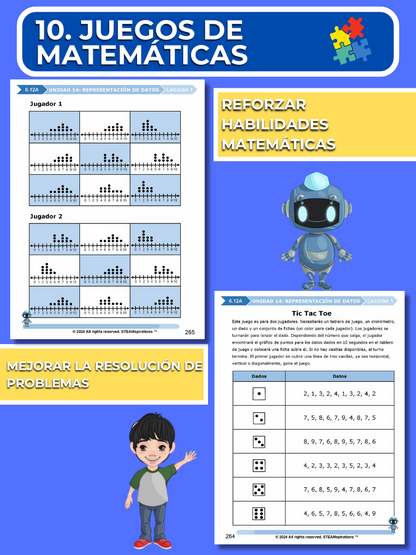 ¡Mathtástico! 6to Grado Unidad 14: Representación De Datos- Libro Electrónico