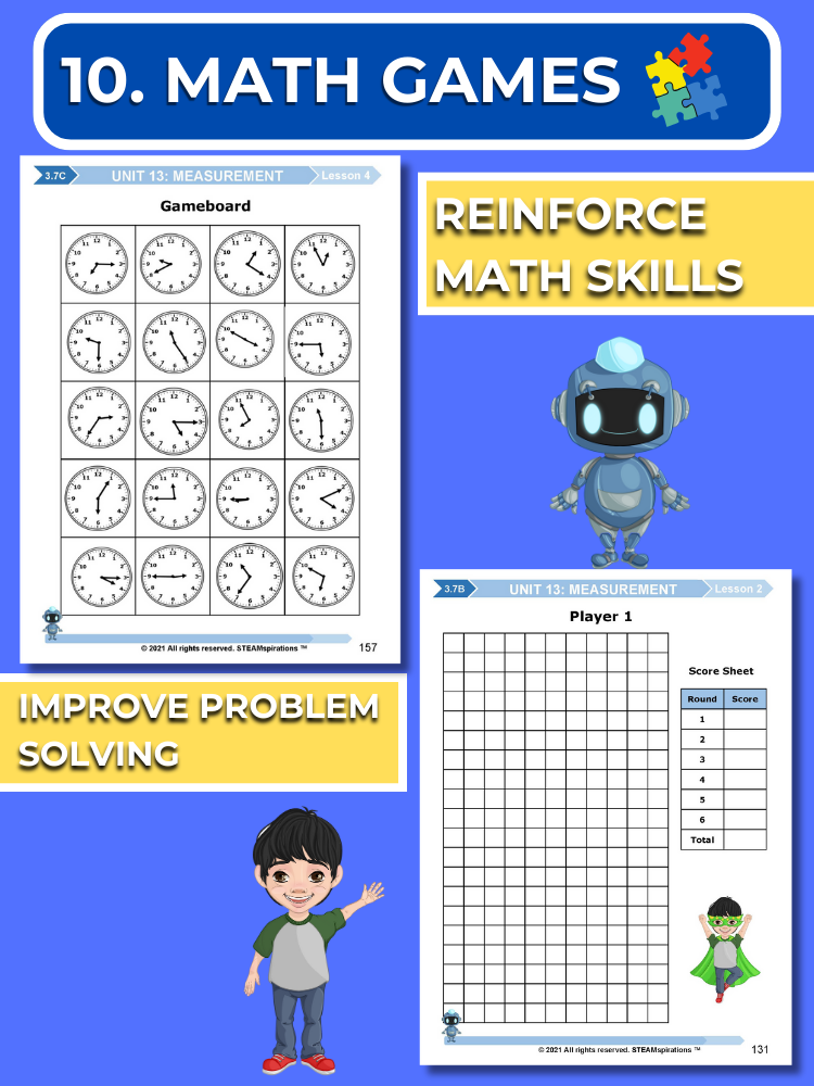 Mathtastico! 3rd Grade Math Bundle Unit 13 (Measurement) - E-Book