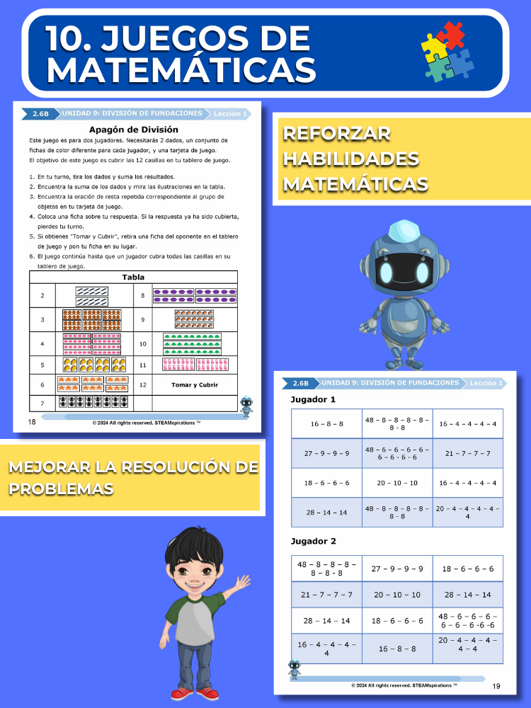 ¡Mathtástico! 2do Grado Unidad 9: División de Fundaciones - Libro Electrónico