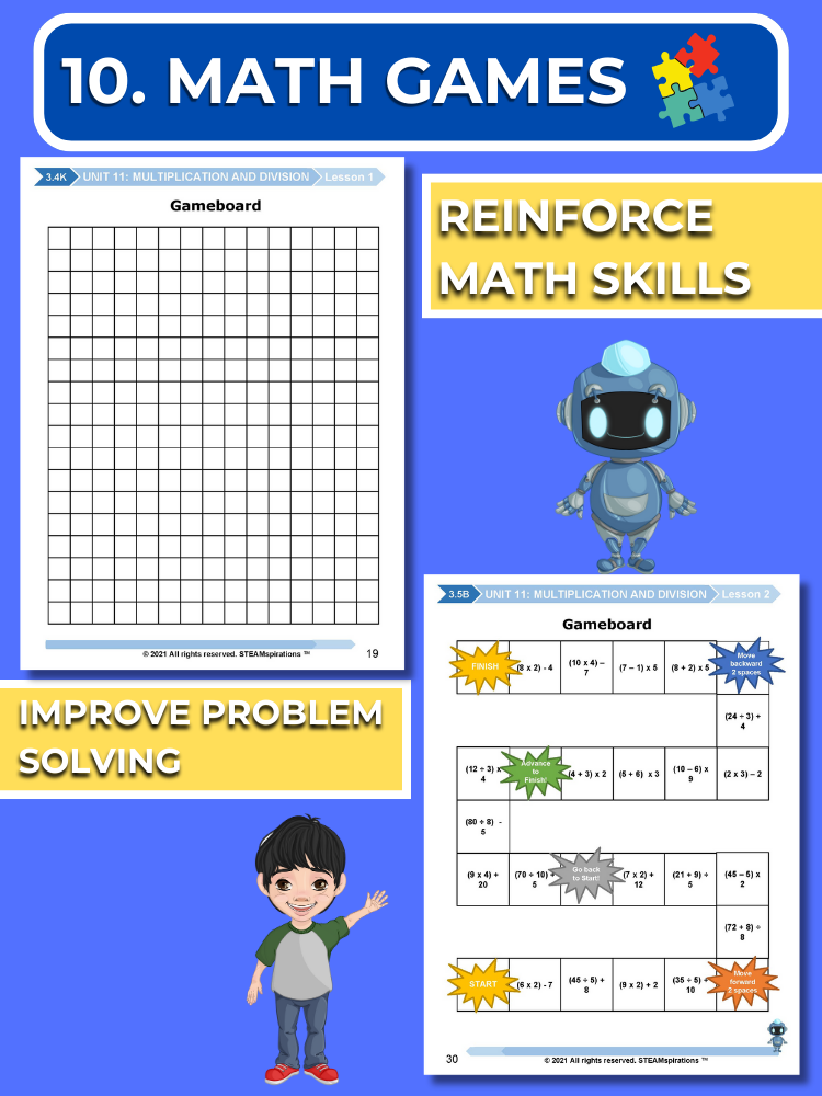 Mathtastico! 3rd Grade Math Bundle Unit 11 (Multiplication & Division) - E-Book