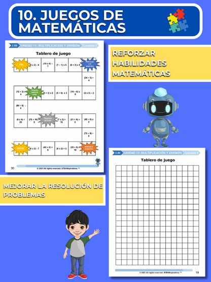 ¡Mathtástico! 3er Grado Unidad 11: Multiplicación y División - Libro Electrónico