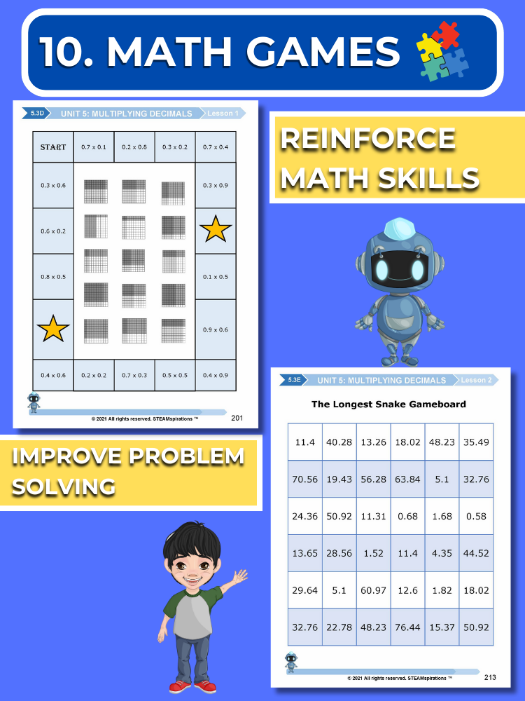 Mathtastico! 5th Grade Math Bundle Unit 5 Multiplying Decimals - E-Book