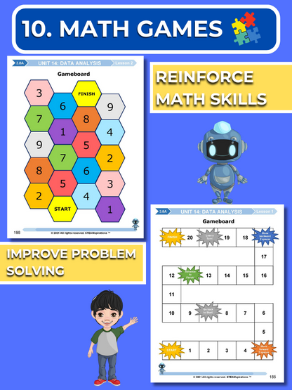 Mathtastico! 3rd Grade Math Bundle Unit 14 (Data Analysis) - E-Book