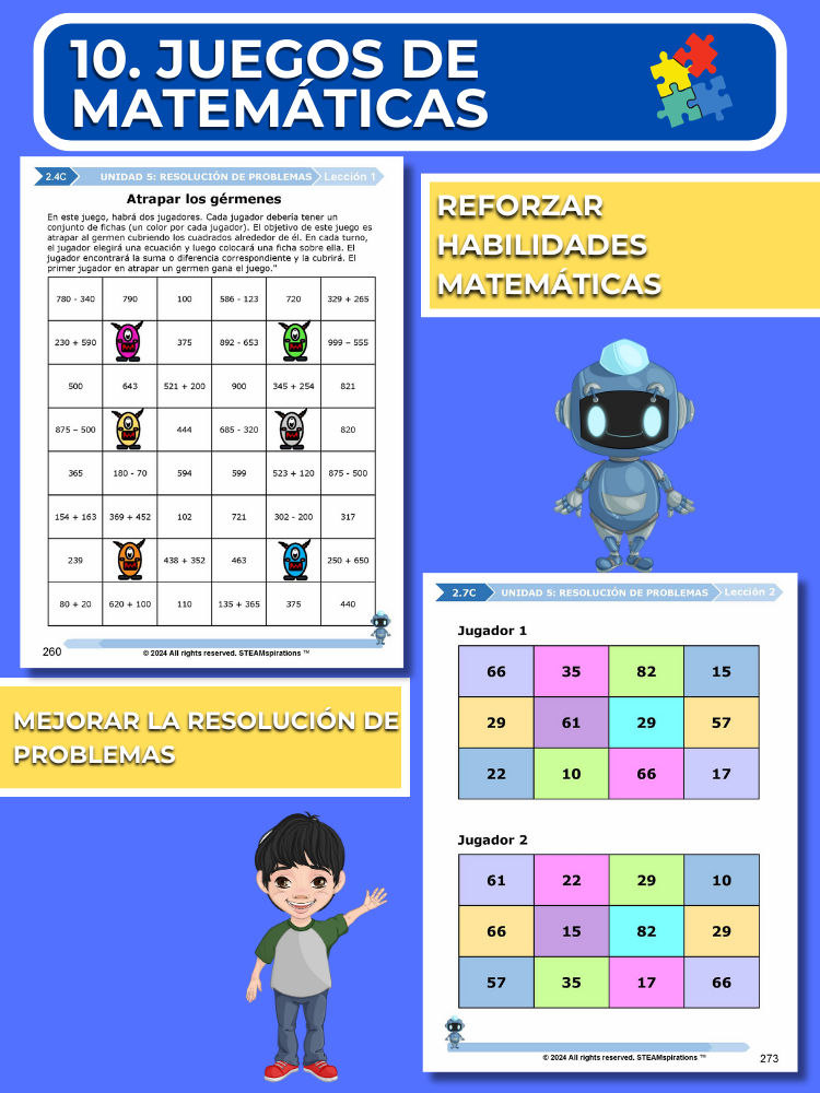 ¡Mathtástico! 2do Grado Unidad 5: Resolución De Problemas - Libro Electrónico