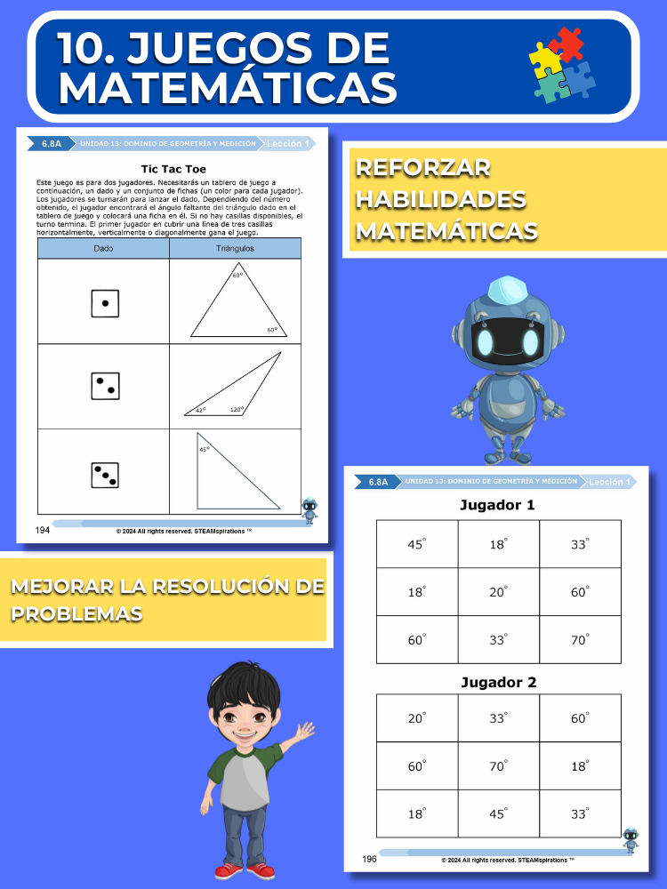 ¡Mathtástico! 6to Grado Unidad 13: Dominio de Geometría y Medición- Libro Electrónico