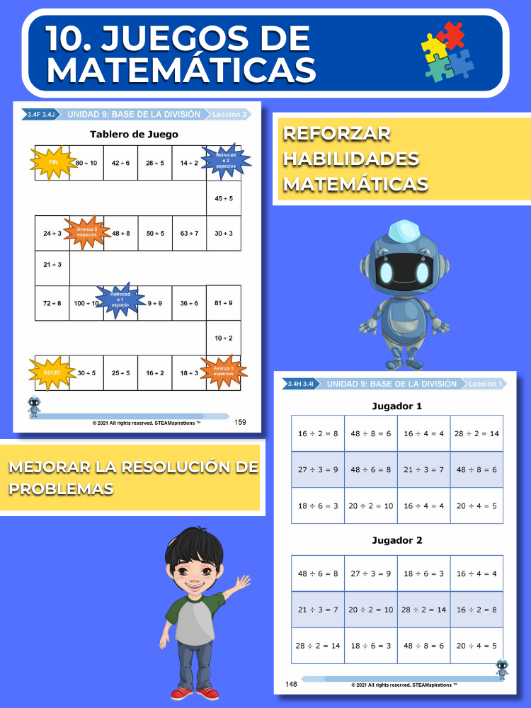 ¡Mathtástico! Paquete de Matemáticas de 3er Grado Unidad 9: Base De La División - Libro Electrónico