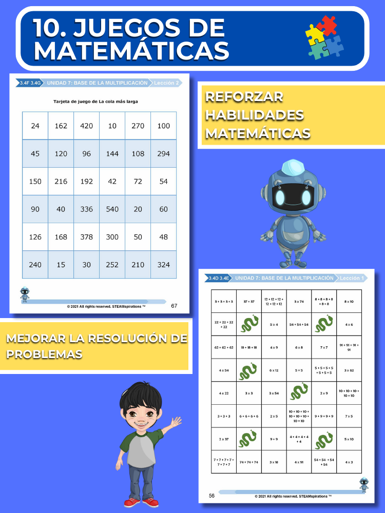 ¡Mathtástico! 3er Grado Unidad 7: Base De La Multiplicación - Libro Electrónico