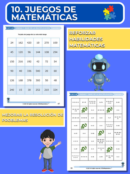 ¡Mathtástico! 3er Grado Unidad 7: Base De La Multiplicación - Libro Electrónico