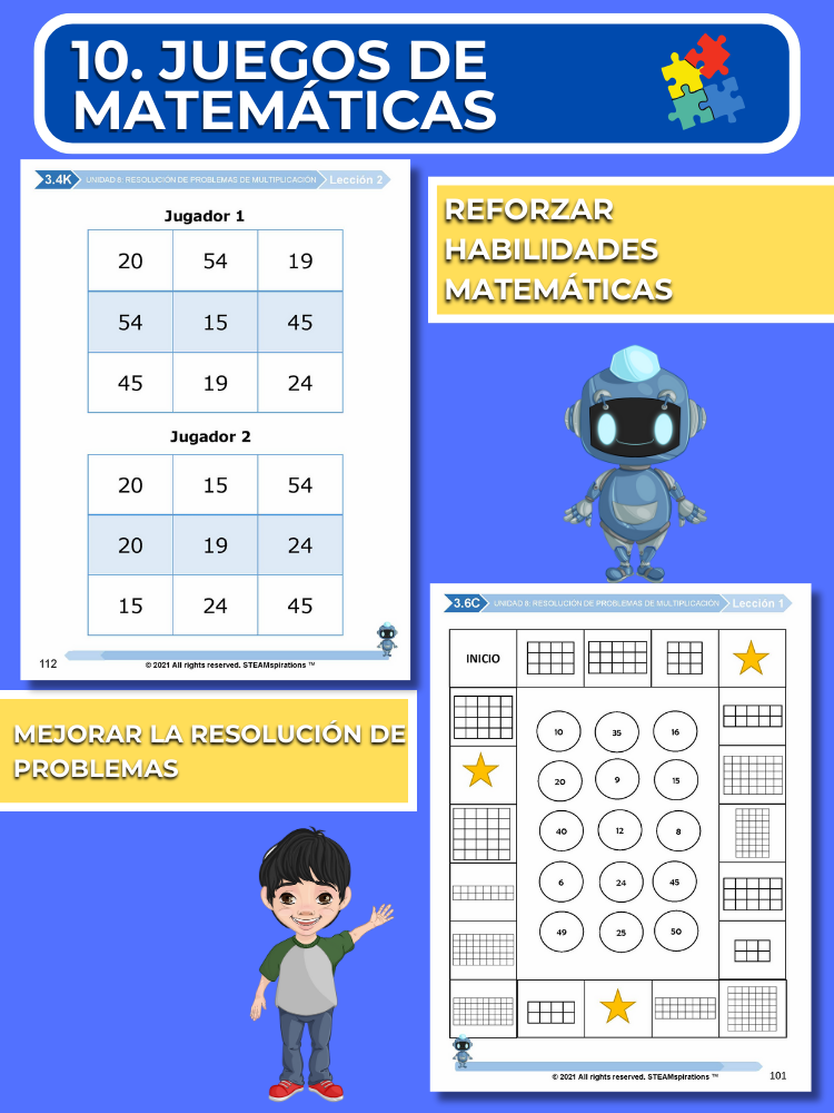 ¡Mathtástico! 3er Grado Unidad 8: Resolución De Problemas De Multiplicación - Libro Electrónico