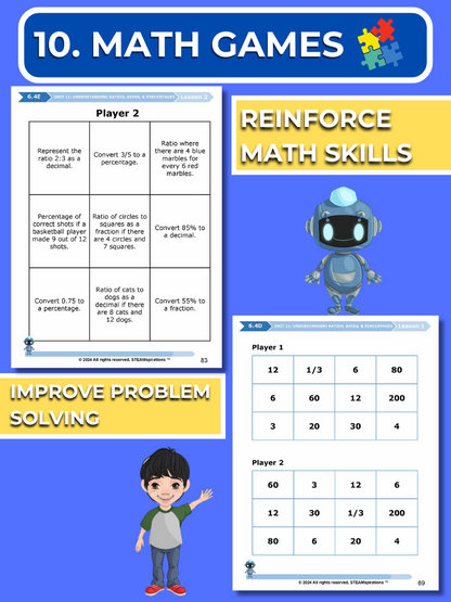 Mathtastico! 6th Math Unit 11 Understanding Ratios, Rates, and Percentages - E-Book