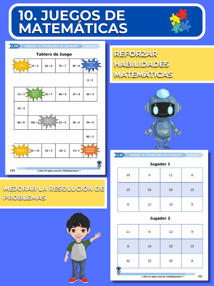 ¡Mathtástico! 3er Grado Unidad 10: Problema De División - Libro Electrónico