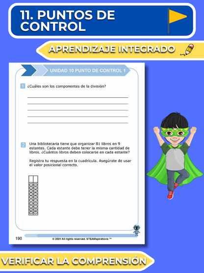 ¡Mathtástico! 3er Grado Unidad 10: Problema De División - Libro Electrónico