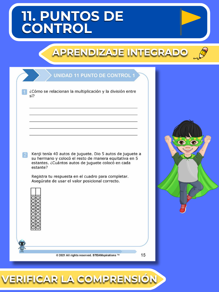 ¡Mathtástico! 3er Grado Unidad 11: Multiplicación y División - Libro Electrónico