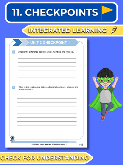 Mathtastico! 6th Grade Math Bundle Unit 3 Classifying Numbers & Understanding Absolute Value - E-Book