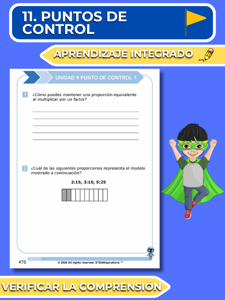 ¡Mathtástico! 6to Grado Unidad 9: Comprender Las Razones, Tasas y Proporciones - Libro Electrónico